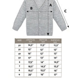 V-Neck Cardigan Sweater for Boys - Featuring Button Closure, Toddler to Youth
