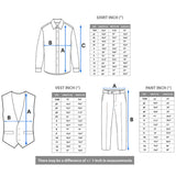 Boys Formal Suit 4 Piece Vest Pants and Tie Dresswear Set / 7-12 Years