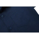 Boys' Button Down Shirt Solid Short Sleeve Classic Solid Oxford Dress Shirt