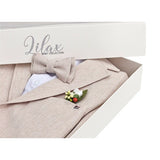 Little & Youth Boys Suit Set - Formal Jacket, Vest, Pants, Shirt, and Matching Bowtie - 5 Piece Ensemble