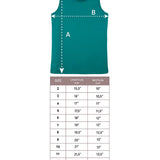 Girls' Soft Solid Cotton Blend Racerback Tank Top / 8 to 10 Years