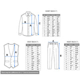 Boys Suit Set Slim Fit Vest, White Dress Shirt, Dress Pants and Bowtie 4 Piece Formal Suit Set
