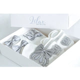 Newborn 4-Piece Jeweled Crown Layette Set