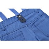 Boys Cotton Plaid Suspender Pant Set