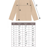 Little Girls Cotton Long Sleeve Basic Turtleneck T-Shirt