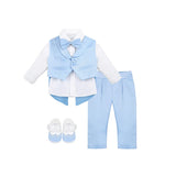 Newborn 4-Piece Tuxedo Suit Set