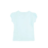 Girls' Basic Cotton T-Shirt  Short Puff Sleeve Crewneck / Toddler