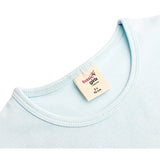 Girls' Basic Cotton T-Shirt  Short Puff Sleeve Crewneck / Toddler