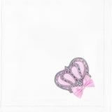 Newborn Jeweled Crown Swaddle Receiving Blanket for Baby Girl 34" x 31"