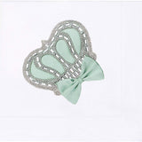 Newborn Jeweled Crown Swaddle Receiving Blanket for Baby Girl 34" x 31"