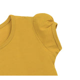Girls' Basic Cotton T-Shirt  Short Puff Sleeve Crewneck / Toddler