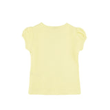 Girls' Basic Cotton T-Shirt  Short Puff Sleeve Crewneck / Toddler