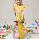 Girls' Basic Cotton T-Shirt  Short Puff Sleeve Crewneck / Toddler