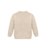 Lilax Little Boys Basic Long Sleeve V-Neck Classic Knit Cardigan Sweater