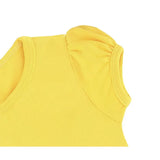 Girls' Basic Cotton T-Shirt  Short Puff Sleeve Crewneck / Toddler
