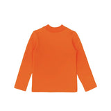 Baby Girls' Basic Long Sleeve Mock Turtleneck Cotton T-Shirt