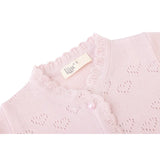 Knit Cardigan Sweater with Little Hearts Design for Baby Girls