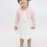 Baby Girls' Long Sleeve Knit One Button Closure Bolero Shrug