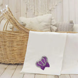Newborn Jeweled Crown Swaddle Receiving Blanket for Baby Girl 34" x 31"