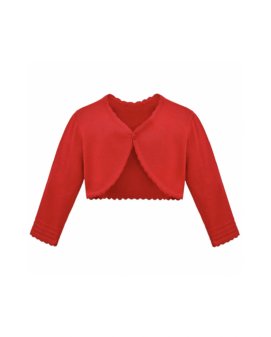 Baby Girls' Knitted Bolero Cardigan