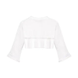Baby Girls' Long Sleeve Knit One Button Closure Bolero Shrug
