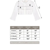 Baby Girls' Long Sleeve Knit One Button Closure Bolero Shrug