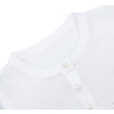 Baby Girls' Long Sleeve Knit One Button Closure Bolero Shrug