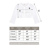 Baby Girls' Long Sleeve Knit One Button Closure Bolero Shrug