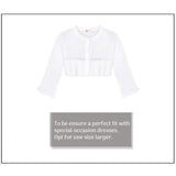 Baby Girls' Long Sleeve Knit One Button Closure Bolero Shrug