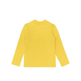 Baby Girls' Basic Long Sleeve Mock Turtleneck Cotton T-Shirt